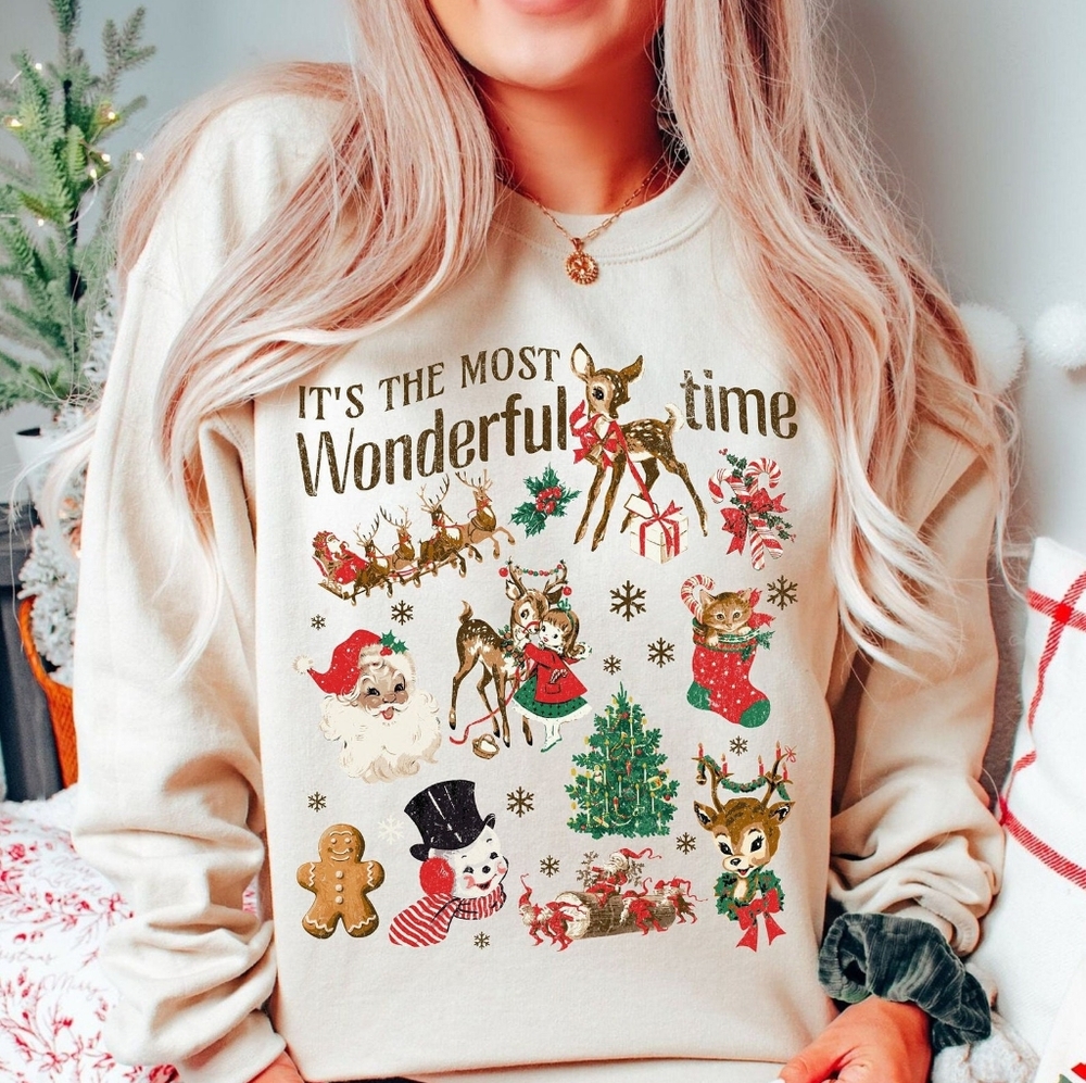 Christmas Sweatshirt, It's the most Christmas Shirt, Vintage Christmas Sweater